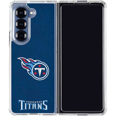NFL Tennessee Titans Distressed Galaxy Z Fold6 Clear Case